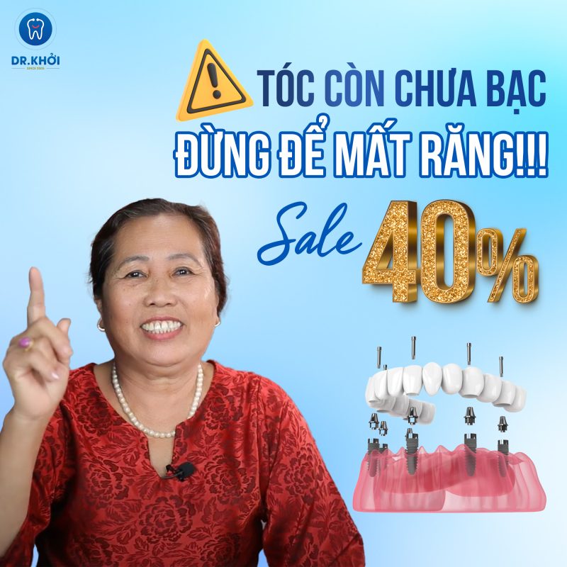 Ưu đãi Implant Nha Khoa Dr Khởi